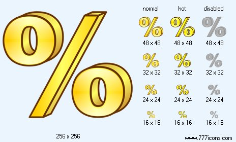 Percent Icon Images