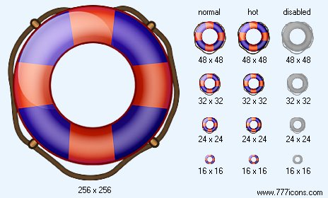 Ring-Buoy Icon Images