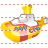 Yellow submarine icon