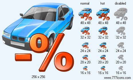 Automobile Loan Interest Payment Icon Images