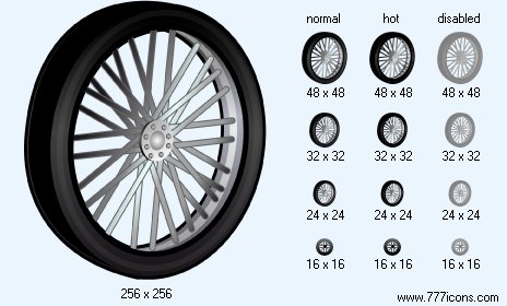 Bike Wheel Icon Images