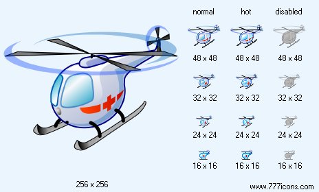 Casualty Helicopter Icon Images