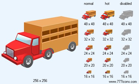 Cow Wagon Icon Images