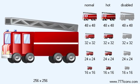 Fire-Engine V2 Icon Images