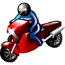 Motorcyclist icon