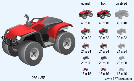 Utility ATV Icon Images