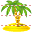 Coconut tree icon