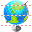 Terrestrial globe icon