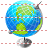 Terrestrial globe icon