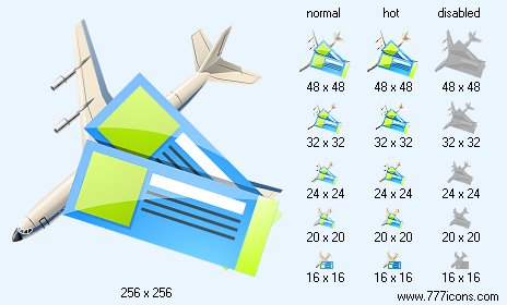 Air Tickets Icon Images