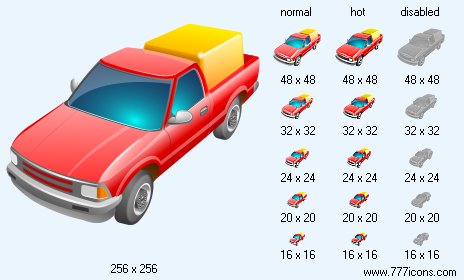 Laden Pick-Up Icon Images