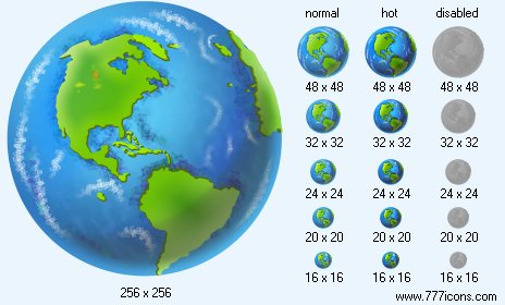 Real Earth Icon Images