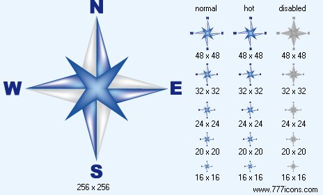 Wind Rose V2 Icon Images