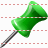 Green pin icon