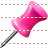 Pink pin icon