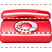 Red phone icon