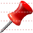 Red pin icon