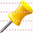 Yellow pin icon