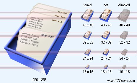 Card File Icon Images