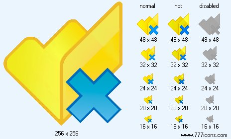 Delete Folder V4 Icon Images
