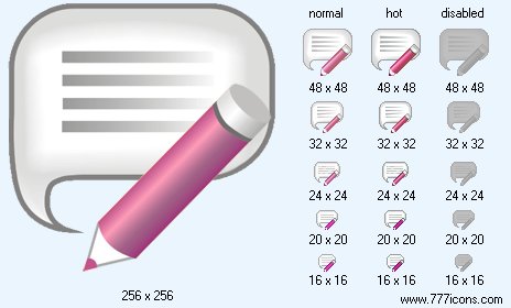 Edit Comment V5 Icon Images