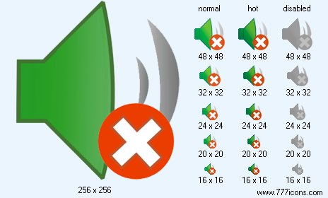 No Sound V2 Icon Images