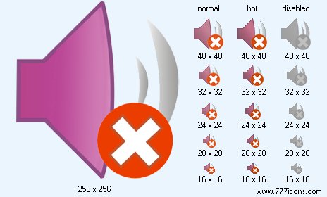 No Sound V4 Icon Images
