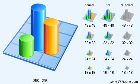 3D Chart Icon Images