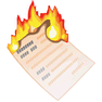 Burn Document icon