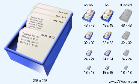 Card File Icon Images