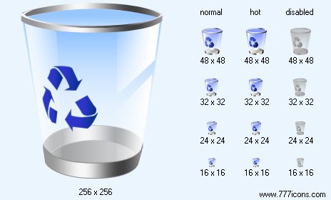 Empty Dustbin Icon Images