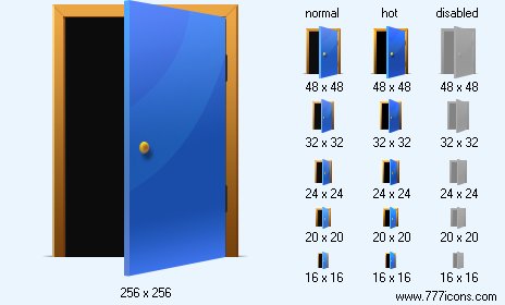 Open Door Icon Images