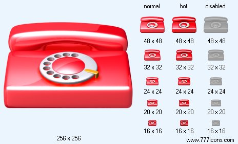 Red Phone Icon Images