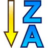 Sorting Z-A icon